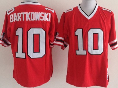 Men's Atlanta Falcons #10 Steve Bartkowski Red Home Retro Throwback Jersey