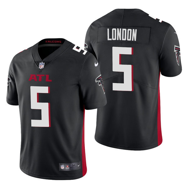 Men's Atlanta Falcons #5 Drake London Nike Black Vapor Limited Jersey