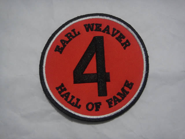 Baltimore Orioles Earl Weaver Hall Of Fame Patch 