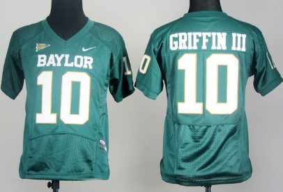 Baylor Bears #10 Robert Giffin III Green Pro Combat Kids Cheap sports Jersey