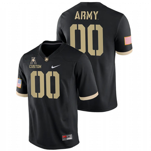 Mens Youth Army Black Knights Custom Nike  2024 AAC Black College Football Game Jersey