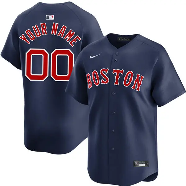 Women's Boston Red Sox Custom Nike Navy Stitched MLB Cool Base Jersey