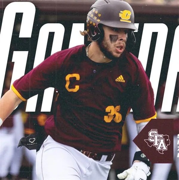 Central Michigan Chippewas Custom Adidas Maroon two button Pullover Baseball Jersey