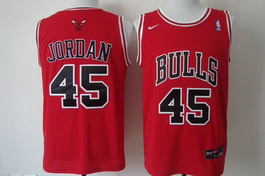 Nike Chicago Bulls #45 Michael Jordan Revolution 30 Swingman Red Jersey