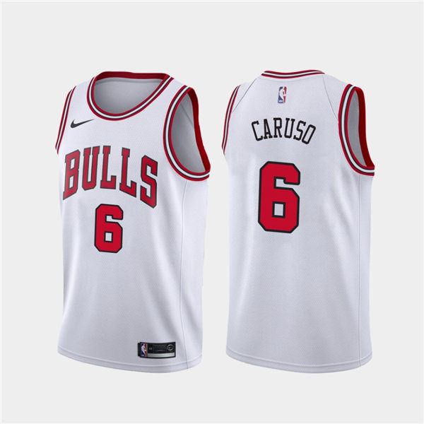 Mens Chicago Bulls #6 Alex Caruso Diamond Nike White Association Edition Jersey