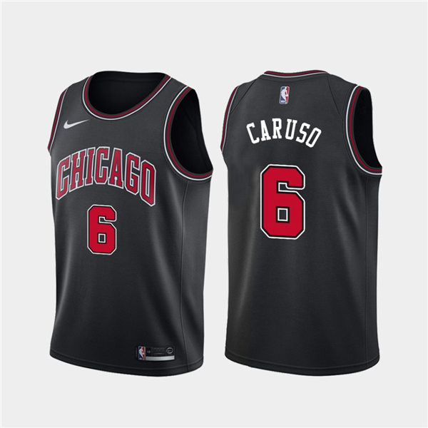 Mens Chicago Bulls #6 Alex Caruso Diamond Nike Black Statement Edition Jersey