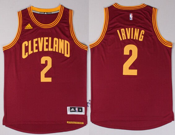 Mens Cleveland Cavaliers #2 Kyrie Irving 2015 Revolution 30 Swingman Red Jersey