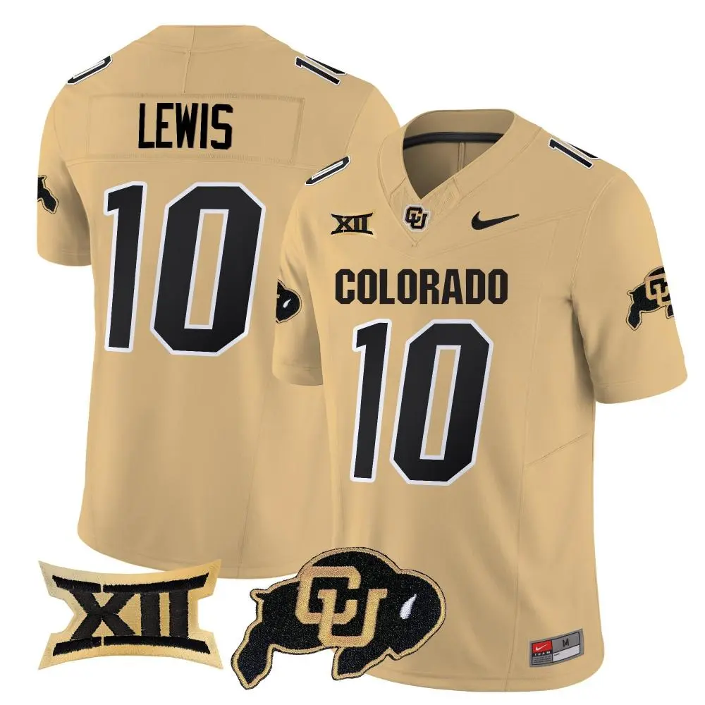 Colorado Buffaloes #10 Julian Lewis 2025 Yellow College Football Limited Jersey