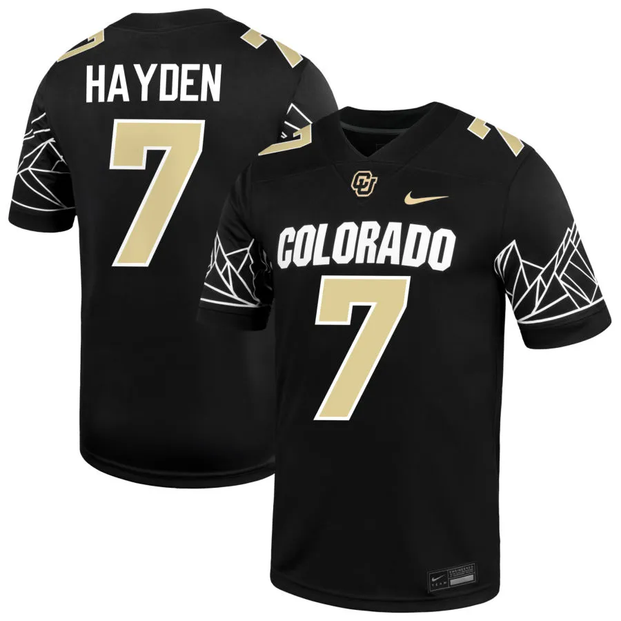 Mens Colorado Buffaloes #7 Dallan Hayden 2024 XII F.U.S.E. Limited Black College Football Game Jersey