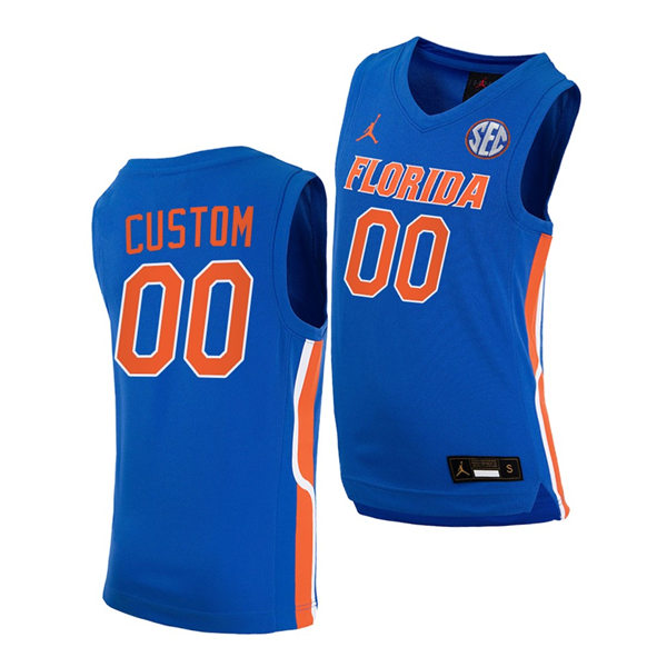 Men's Youth Florida Gators Custom 2020 Royal Jordan College Basketball Jersey