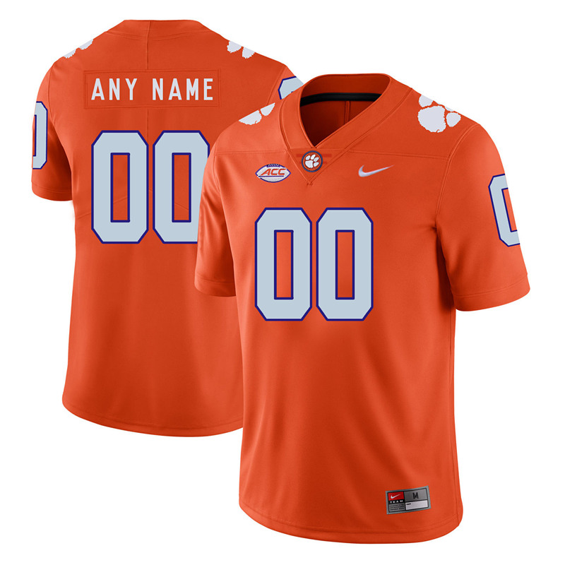 Youth Clemson Tigers Customized College Football Limited Jersey - Orange