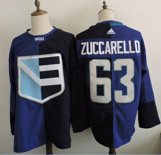Men's Europe Hockey #63 Mats Zuccarello adidas Royal World Cup of Hockey 2016 Premier Player Jersey