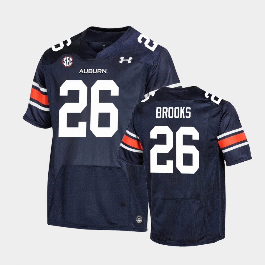 Mens Auburn Tigers #26 Dylan Brooks Navy Blue Dylan Brooks College Football Jersey