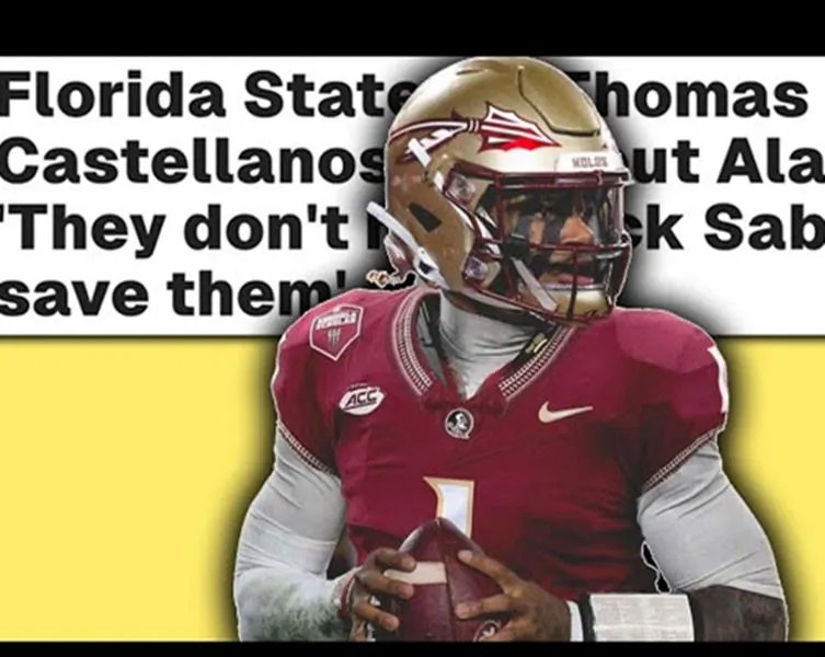Florida State Seminoles #1 Thomas Castellanos Nike 2025 Maroon Football Jersey