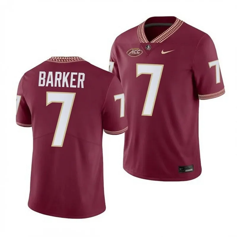 Florida State Seminoles #7 Ashlynd Barker Nike 2026 Gamet Football Game Jersey