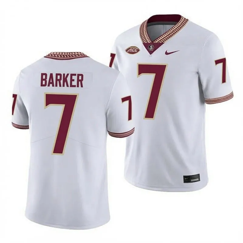 Florida State Seminoles #7 Ashlynd Barker Nike 2026 White Football Game Jersey