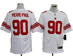 Men's New York Giants #90 Jason Pierre-Paul White Nik Elite Jersey