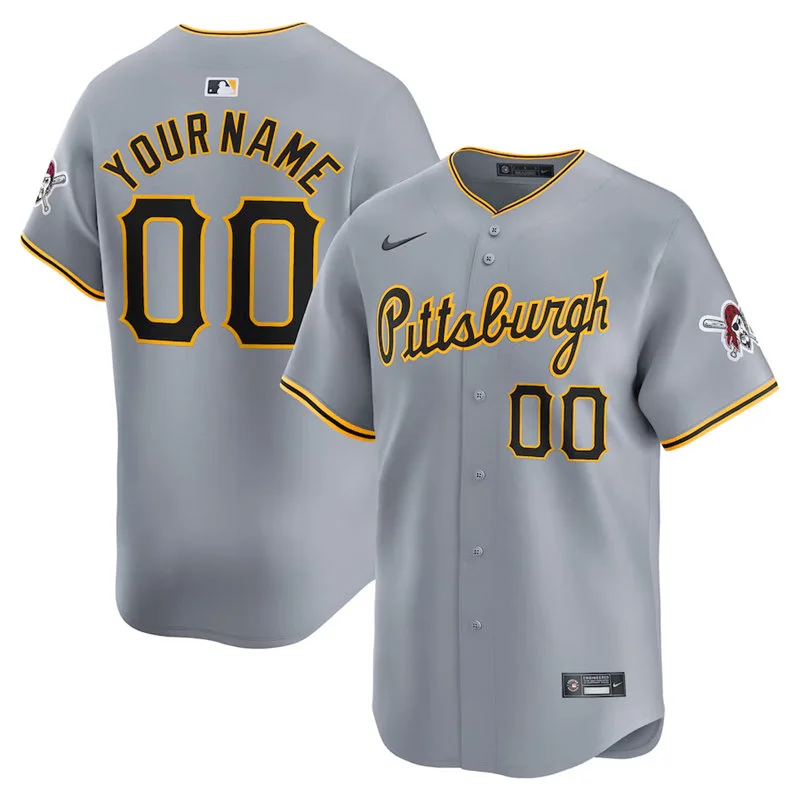 Pittsburgh Pirates Custom Nike Gray Road Limited Jersey