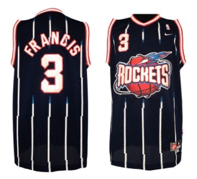 Mens Houston Rocket #3 Steve Francis ABA Hardwood Classic Swingman Jersey