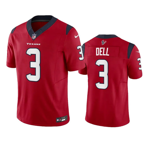 Men's Houston Texans #3 Tank Dell Nike Red Alternate F.U.S.E.Vapor Limited Player Jersey