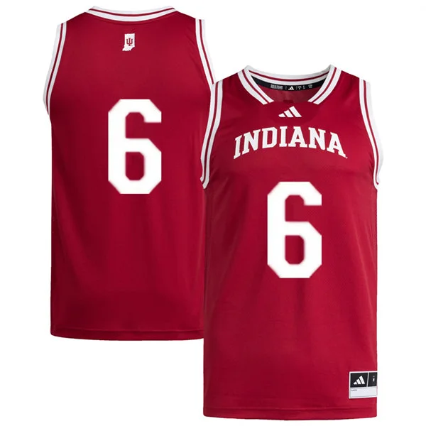 Indiana Hoosiers #6 Tayton Conerway Adidas Crimson College Basketball Game Jersey