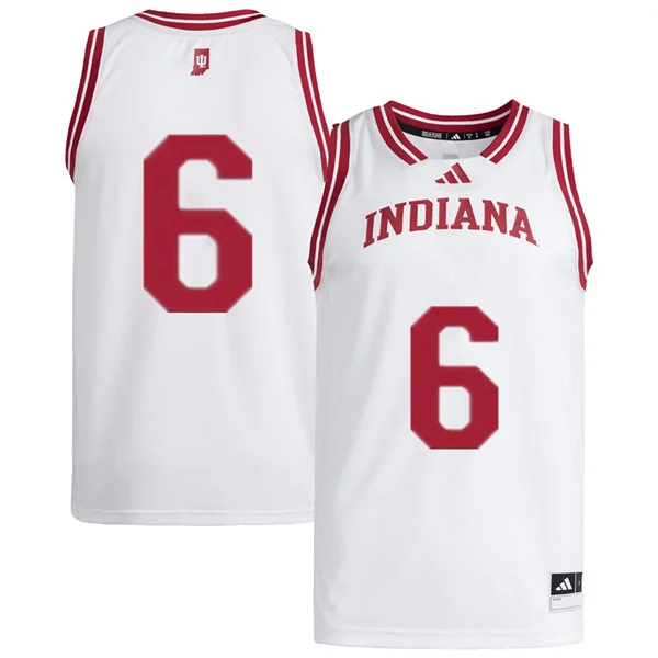 Indiana Hoosiers #6 Tayton Conerway Adidas White College Basketball Game Jersey