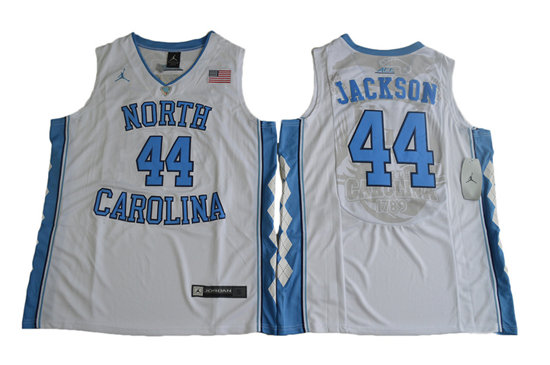 Men's North Carolina Tar Heels Justin Jackson 44 White Soul Swingman Basketball Jersey