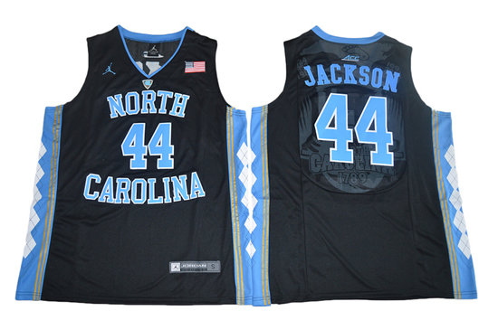 Men's North Carolina Tar Heels Justin Jackson 44 Black Soul Swingman Basketball Jersey
