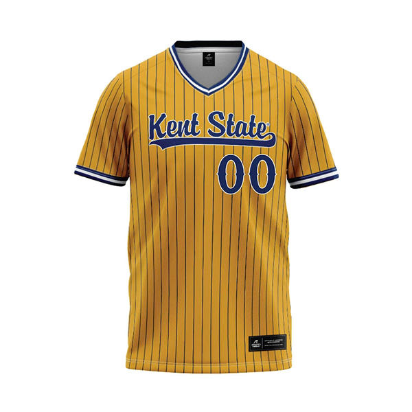 Kent State Golden Flashes Custom Yellow Pinstripe Baseball Limited Jersey