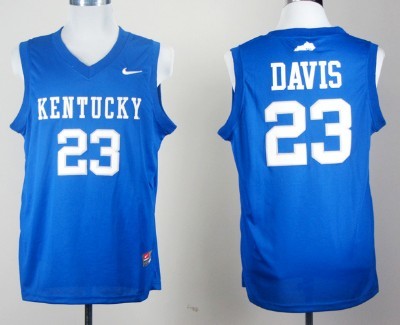 Kentucky Wildcats #23 Anthony Davis Royal Blue College Basketball Jersey