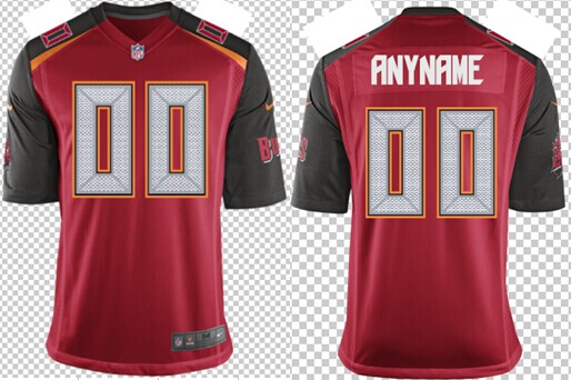 Youth Buccaneers Red Nik Game Customized Jersey