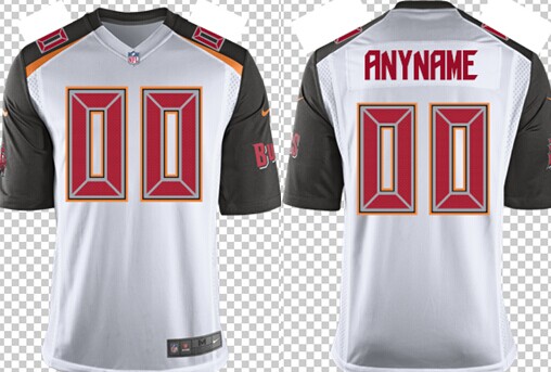 Youth Buccaneers White Nik Game Customized Jersey