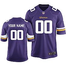 Youth  Nike Minnesota Vikings Customized Game Team Color Jersey