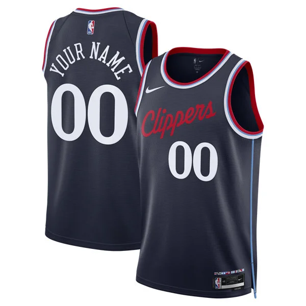 LA Clippers Custom Navy Icon Edition Jersey