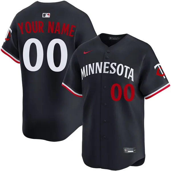 Minnesota Twins Custom Nike Navy Alternate Limited Jersey