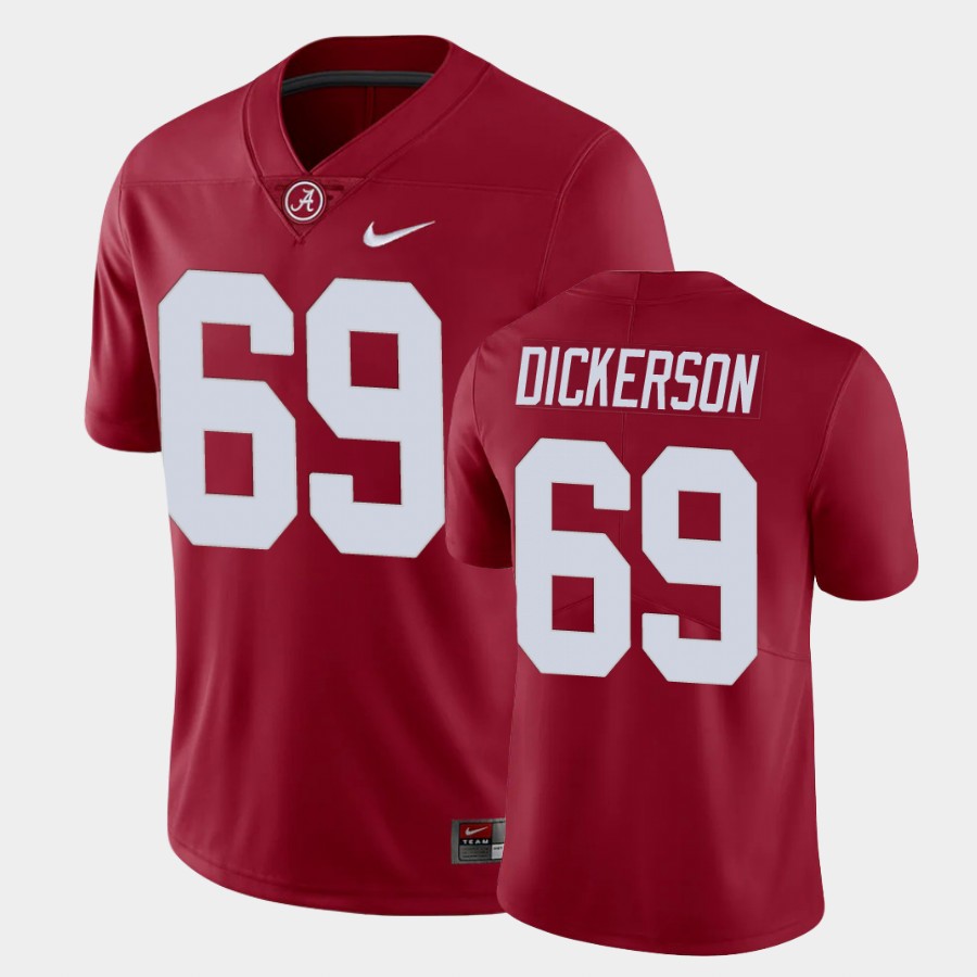 Mens Alabama Crimson Tide #69 Landon Dickerson Red Nike Limited College Football Jersey