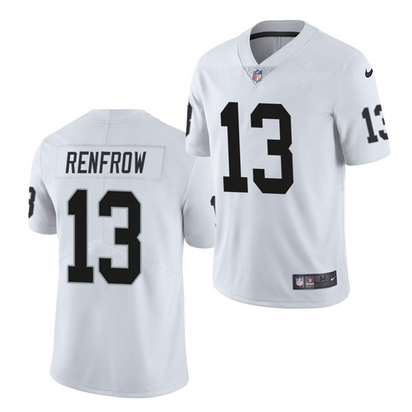 Mens Las Vegas Raiders #13 Hunter Renfrow Nike White Vapor Limited Jersey