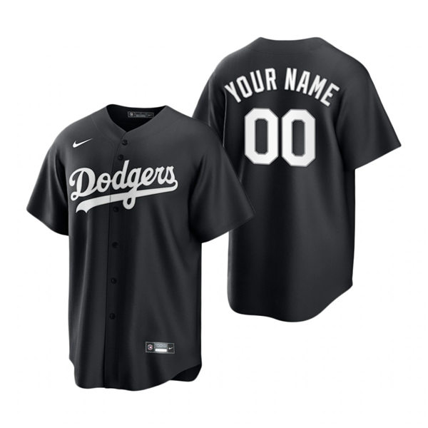 Mens Los Angeles Dodgers Custom Duke Snider Manny Mota MAURY WILLS Mike Piazza OREL HERSHISER Don Drysdale Nike 2021 Black Fashion Jersey