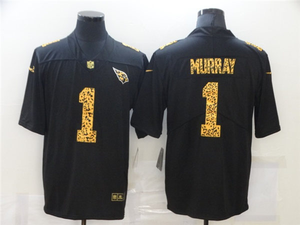 Men's Arizona Cardinals #1 Kyler Murray Black Nike Leopard Fashion Football Jersey