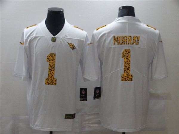 Men's Arizona Cardinals #1 Kyler Murray White Nike Leopard Fashion Football Jersey