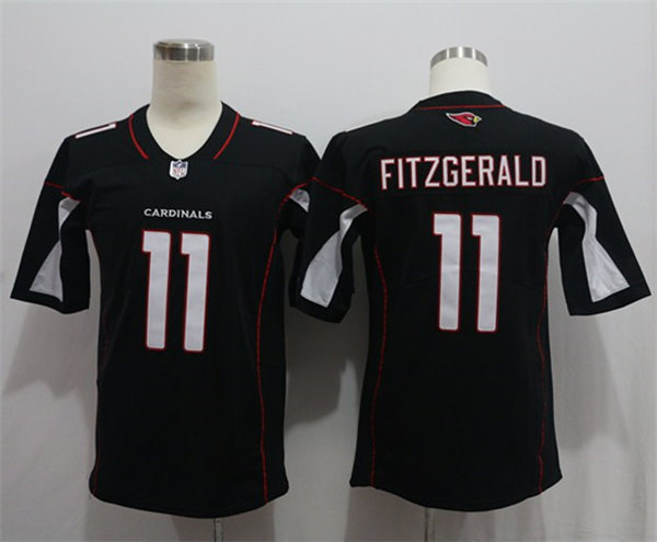 Men's Arizona Cardinals #11 Larry Fitzgerald  Nike Alternate Black Vapor Untouchable Jersey