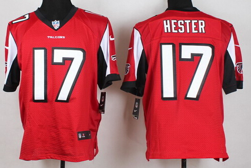 Men's Atlanta Falcons #17 Devin Hester Red Nik Elite Jersey