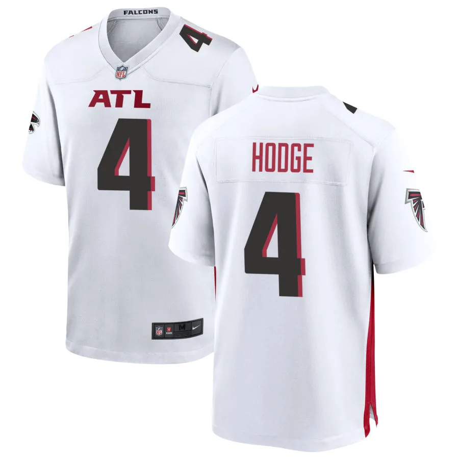 Men's Atlanta Falcons #4 KhaDarel Hodge Nike White Vapor Limited Jersey