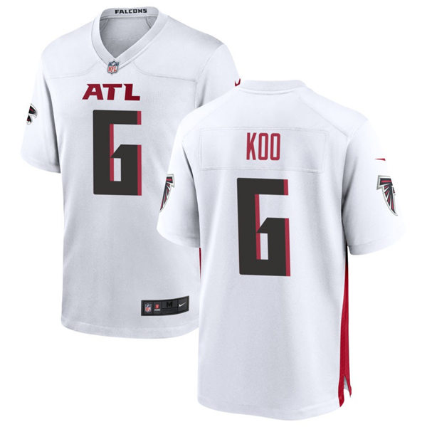 Men's Atlanta Falcons #6 Younghoe Koo Nike White Vapor Football Jersey