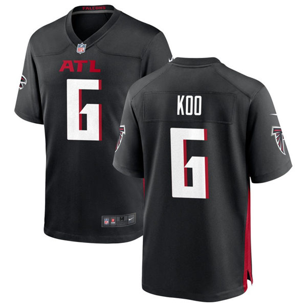 Men's Atlanta Falcons #6 Younghoe Koo Nike Black Vapor Football Jersey