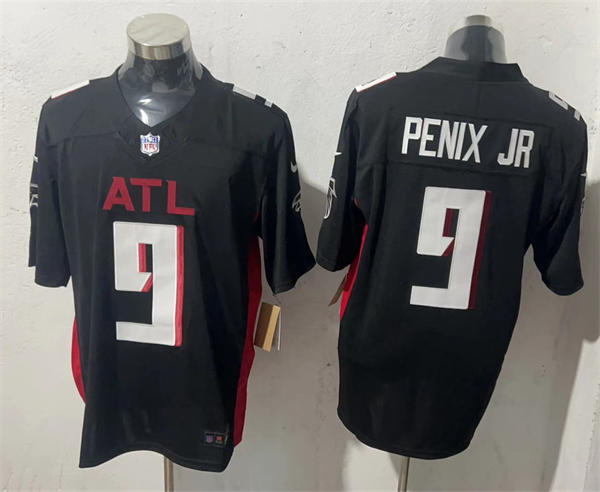 Men's Atlanta Falcons #9 Michael Penix Jr. Nike Black Vapor Limited Jersey