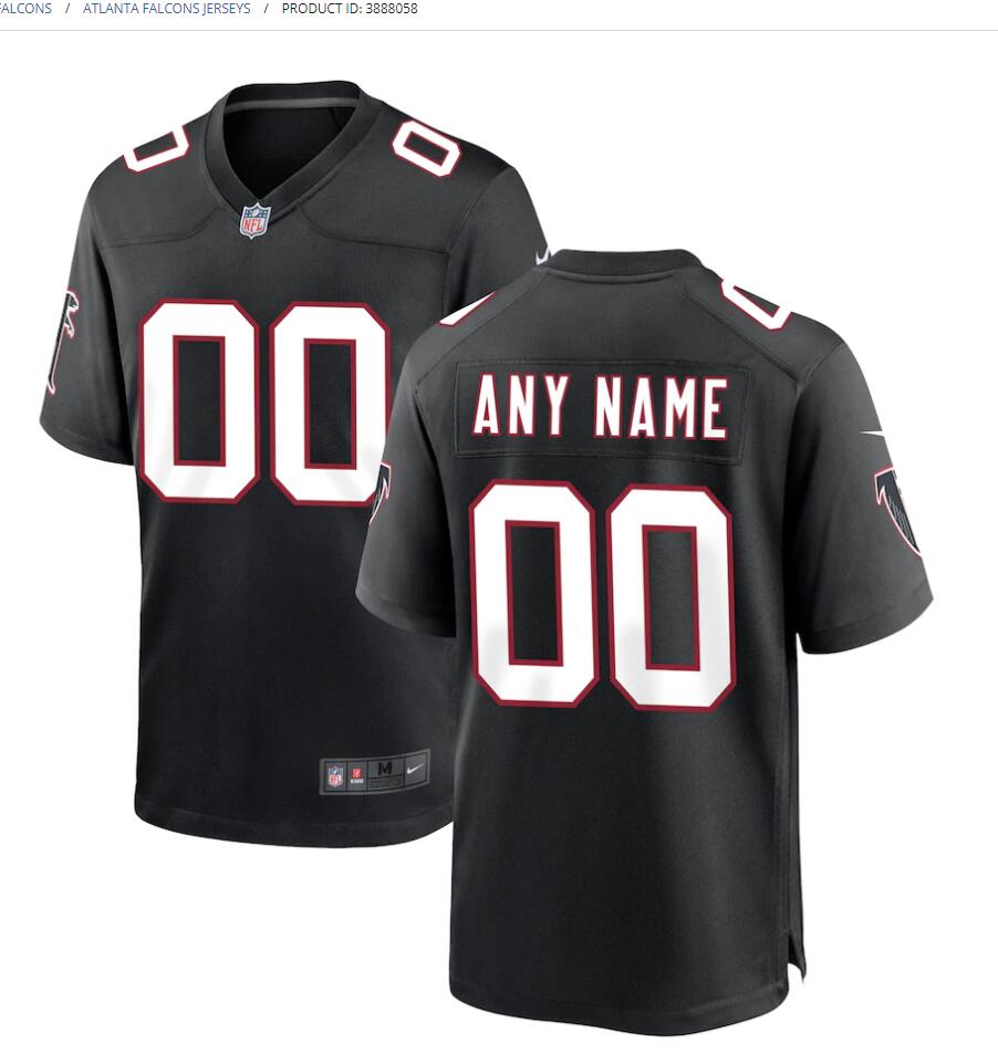 Mens Nike Atlanta Falcons Customized Nike Black Vapor Untouchable Jersey