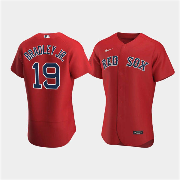 Mens Boston Red Sox #19 Jackie Bradley Jr. Nike Red Alternate with Name Cool Base Jersey