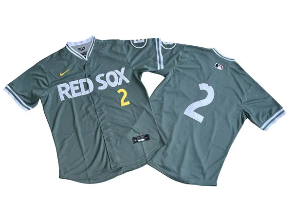 Mens Boston Red Sox #2 Alex Bregman 2025 City Connect 2.0 Vapor Limited Player Jersey Green