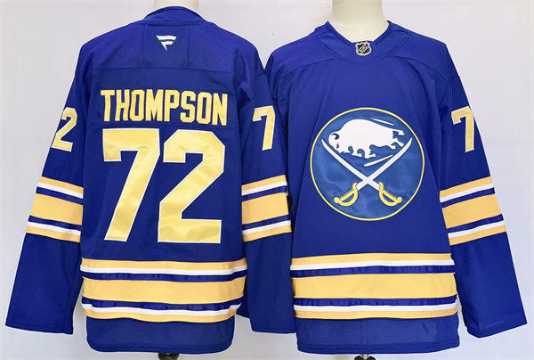 Men's Buffalo Sabres #72 Tage Thompson Fanatics Royal Home Premier Jersey